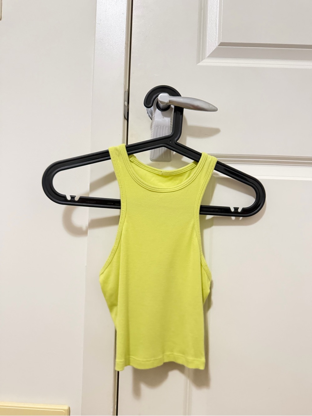 Lululemon Racerback Yellow Crop Tank